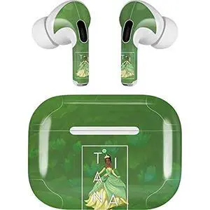 Decal Audio Skin Compatible with Apple AirPods Pro - Officially Licensed Disney Princess Tiana Floral Design Decal Audio Skin Compatible with Apple AirPods Pro - Officially Licensed Disney Princess Tiana Floral Design