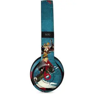 Decal Audio Skin Compatible with Beats Solo 3 Wireless - Officially Licensed DC Comics Bombshells Harley Quinn Design Decal Audio Skin Compatible with Beats Solo 3 Wireless - Officially Licensed DC Comics Bombshells Harley Quinn Design