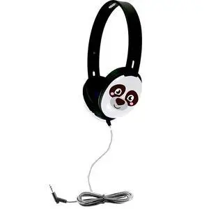 PRM100P Primo Panda On-Ear Stereo Headphones for Kids & Classrooms, Noise-Reducing Earcups, 3.5mm Plug, 5ft Dura-Cord Chew-Resistant Braided Cable, 30mm Drivers PRM100P Primo Panda On-Ear Stereo Headphones for Kids & Classrooms, Noise-Reducing Earcups, 3.5mm Plug, 5ft Dura-Cord Chew-Resistant Braided Cable, 30mm Drivers