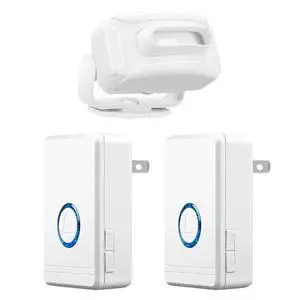 Outdoor Motion Sensor,Driveway Alarms Wireless Outside Weatherproof, DIY Security Alert System, 97dB Loud 48Ringtones, 5Levels Volume, 7Levels Night Light, 2 Plug-in Receiver and 1 Sensor Outdoor Motion Sensor,Driveway Alarms Wireless Outside Weatherproof, DIY Security Alert System, 97dB Loud 48Ringtones, 5Levels Volume, 7Levels Night Light, 2 Plug-in Receiver and 1 Sensor