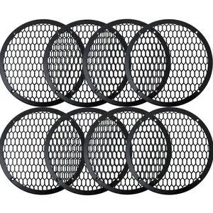 BassRockers 8" Metal Speaker Grill Cover HeavyDuty HexMesh Protective Grill Guard 8" Car Audio Speakers/Subwoofers, Universal Fit, Matte Black, 4-Hole Screw/Bolt Mount for Doors, Custom Boxes (8 Pack) BassRockers 8" Metal Speaker Grill Cover HeavyDuty HexMesh Protective Grill Guard 8" Car Audio Speakers/Subwoofers, Universal Fit, Matte Black, 4-Hole Screw/Bolt Mount for Doors, Custom Boxes (8 Pack)