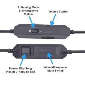 Inline Mute with Volume Control Cable Cord Wire for AstroA10 A10 A40 A40 TR Gaming Headsets Designed for PC, Mobile, Smartphones, Xbox One and PS4 Gaming Inline Mute with Volume Control Cable Cord Wire for AstroA10 A10 A40 A40 TR Gaming Headsets Designed for PC, Mobile, Smartphones, Xbox One and PS4 Gaming