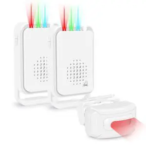 Motion Sensor Alarm,Outdoor Door Alarm Waterproof, Weatherproof Motion Detector with 900FT Long-Range Ringer, Detector Alarm for Vehicle Entry and Exit Garage,2Receiver 1Sensors Motion Sensor Alarm,Outdoor Door Alarm Waterproof, Weatherproof Motion Detector with 900FT Long-Range Ringer, Detector Alarm for Vehicle Entry and Exit Garage,2Receiver 1Sensors