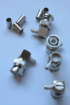BNC Male 90 Right Angle connectors for RG223/RG142/RG400 Coax Cables (10) BNC Male 90 Right Angle connectors for RG223/RG142/RG400 Coax Cables (10)