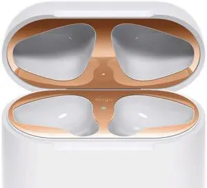 Upgraded AirPods Dust Guard for AirPods | Luxurious Looking, Must Watch Easy Installation Video, Protect AirPods from Iron/Metal Shavings (Rose Gold, 2 Sets) Upgraded AirPods Dust Guard for AirPods | Luxurious Looking, Must Watch Easy Installation Video, Protect AirPods from Iron/Metal Shavings (Rose Gold, 2 Sets)