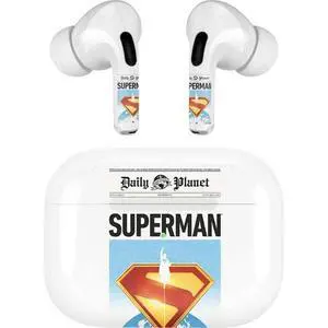Decal Audio Skin Compatible with Apple AirPods Pro - Officially Licensed Superman 2025 Daily Planet Superman Cover Design Decal Audio Skin Compatible with Apple AirPods Pro - Officially Licensed Superman 2025 Daily Planet Superman Cover Design