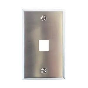 SSF11 Premise Wall Plate, 1-Gang, 1-Port, Stainless Steel SSF11 Premise Wall Plate, 1-Gang, 1-Port, Stainless Steel
