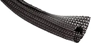Braided Sleeving, 0.500" In., 10 Ft., Black Braided Sleeving, 0.500" In., 10 Ft., Black