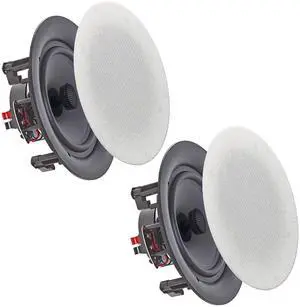 Set of 2 Frameless 5.25 Inch 350 Watts (Per Pair) Ceiling Speaker | Home Theater System, Flush Mount in-Wall in-Ceiling 2-Way Mid Bass Woofer Speaker, for Office, Living Room Set of 2 Frameless 5.25 Inch 350 Watts (Per Pair) Ceiling Speaker | Home Theater System, Flush Mount in-Wall in-Ceiling 2-Way Mid Bass Woofer Speaker, for Office, Living Room