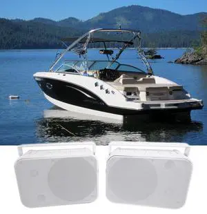 Pair RockvilIe HP65S 6.5" Marine Box Speakers with Swivel Bracket for Boats Pair RockvilIe HP65S 6.5" Marine Box Speakers with Swivel Bracket for Boats