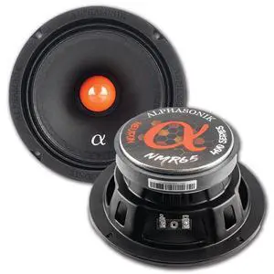 1 Pair of NMR65 Neuron Series 6.5" 600 Watts Max 150 Watts RMS Mid-Range Car Audio Speaker 4-Ohm Cloth Surround, Non Pressed Paper Cone, Ferrite Magnet 1 Pair of NMR65 Neuron Series 6.5" 600 Watts Max 150 Watts RMS Mid-Range Car Audio Speaker 4-Ohm Cloth Surround, Non Pressed Paper Cone, Ferrite Magnet