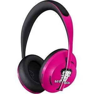 Decal Audio Skin Compatible with Bose Noise Cancelling Headphones 700 - Officially Licensed Betty Boop Betty Boop Pink Background Design Decal Audio Skin Compatible with Bose Noise Cancelling Headphones 700 - Officially Licensed Betty Boop Betty Boop Pink Background Design