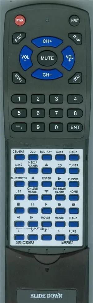 Replacement Remote for Marantz RC-032SR, AV7703 Replacement Remote for Marantz RC-032SR, AV7703