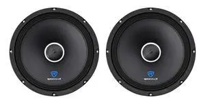 RXM104 10" 4-Ohm Car Audio Speaker with Bullet, 2-Pack | 600W Peak / 300W RMS, Kevlar Cone, 2" CCAW Voice Coil, 40 Oz Magnet, Wire Mesh Grille, 94dB, 60Hz-10kHz, Mid-Bass/Midrange RXM104 10" 4-Ohm Car Audio Speaker with Bullet, 2-Pack | 600W Peak / 300W RMS, Kevlar Cone, 2" CCAW Voice Coil, 40 Oz Magnet, Wire Mesh Grille, 94dB, 60Hz-10kHz, Mid-Bass/Midrange