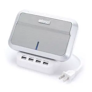 Sound Hub - Portable Bluetooth Wireless Speaker Plus 4-Port USB Charge Station Sound Hub - Portable Bluetooth Wireless Speaker Plus 4-Port USB Charge Station