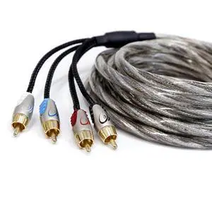 Karma v3 Twisted Coaxial Male RCA Audio Cable 4 Channel- 13 Feet Karma v3 Twisted Coaxial Male RCA Audio Cable 4 Channel- 13 Feet