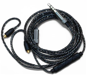 MMCX Audio Cable Cord Volume Control for Shure SE215/425/535/846 Black with Mic MMCX Audio Cable Cord Volume Control for Shure SE215/425/535/846 Black with Mic