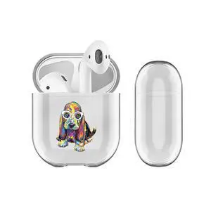 Officially Licensed P.D. Moreno Basset Hound Dogs Clear Hard Crystal Cover Compatible with Apple AirPods 1 1st Gen / 2 2nd Gen Charging Case Officially Licensed P.D. Moreno Basset Hound Dogs Clear Hard Crystal Cover Compatible with Apple AirPods 1 1st Gen / 2 2nd Gen Charging Case