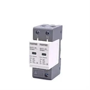 AC Surge Protection 1020KA/2040KA /30KA60KA House Lightning Protector Low-Voltage Arrester Protective Device 230V 275V(2P 275V,20-40KA) AC Surge Protection 1020KA/2040KA /30KA60KA House Lightning Protector Low-Voltage Arrester Protective Device 230V 275V(2P 275V,20-40KA)