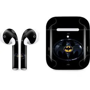 Decal Audio Skin Compatible with Apple AirPods 2 - Officially Licensed DC Comics The Flash Movie: Batman Multiverse Logos Design Decal Audio Skin Compatible with Apple AirPods 2 - Officially Licensed DC Comics The Flash Movie: Batman Multiverse Logos Design