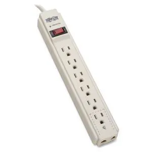 TLP604TEL 6-OUTLET SURGE PROTECTOR/SUPPRESSOR;(TELEPHONE & DSL PROTECTION, 4-FT CORD) TLP604TEL 6-OUTLET SURGE PROTECTOR/SUPPRESSOR;(TELEPHONE & DSL PROTECTION, 4-FT CORD)