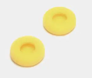 Replacement Foam Pad Cushions for Headphones - 1.5" Diameter Yellow Replacement Foam Pad Cushions for Headphones - 1.5" Diameter Yellow