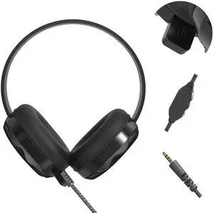 Bumptect Headphones with Microphone for Kids School, Over-Ear Wired Heaphones Volumn Adjuster, 3.5mm Jack Wired Cored Headset for Children, K12, Education, Kindle, Tablet, PC, Black Bumptect Headphones with Microphone for Kids School, Over-Ear Wired Heaphones Volumn Adjuster, 3.5mm Jack Wired Cored Headset for Children, K12, Education, Kindle, Tablet, PC, Black
