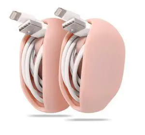Earbuds Organizer, Cord Manager, Smart Automatic Cord Master, A Simple Pull Then Will Automatic withdraw, The Cord Must Press on The Automatic withdraw Button When Pull (Rose Gold) Earbuds Organizer, Cord Manager, Smart Automatic Cord Master, A Simple Pull Then Will Automatic withdraw, The Cord Must Press on The Automatic withdraw Button When Pull (Rose Gold)