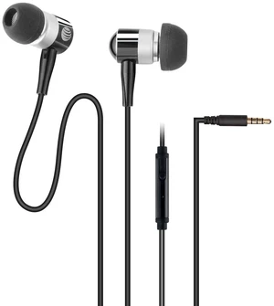 PEBM02-BLK Stereo In-Ear Earbuds with Microphone, Black PEBM02-BLK Stereo In-Ear Earbuds with Microphone, Black