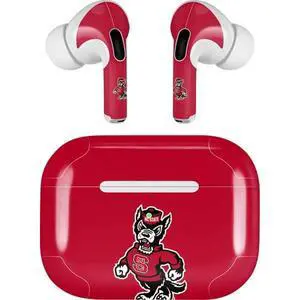 Decal Audio Skin Compatible with Apple AirPods Pro - Officially Licensed North Carolina State University Wolfpack Design Decal Audio Skin Compatible with Apple AirPods Pro - Officially Licensed North Carolina State University Wolfpack Design
