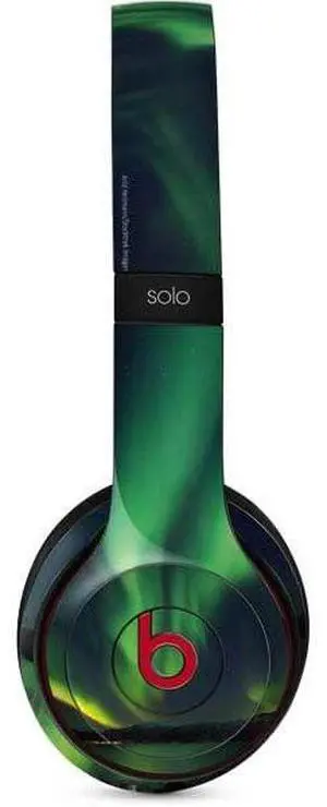 Decal Audio Skin Compatible with Beats Solo 3 Wireless - Officially Licensed StockTrek Aurora Borealis Over Tjeldsundet in Norway Design Decal Audio Skin Compatible with Beats Solo 3 Wireless - Officially Licensed StockTrek Aurora Borealis Over Tjeldsundet in Norway Design