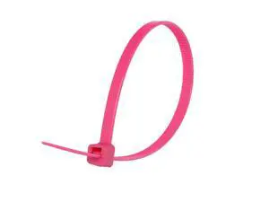 Fluorescent Nylon Cable Ties, Self-Locking, UV and Water-Resistant 4" 6" 8" - 100 Pack (Pink, 8 Inch) Fluorescent Nylon Cable Ties, Self-Locking, UV and Water-Resistant 4" 6" 8" - 100 Pack (Pink, 8 Inch)
