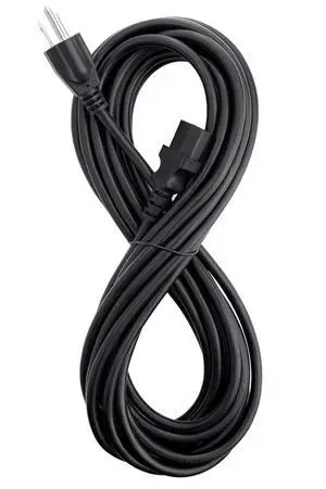 25 Feet Universal Power Cord Replacement, 18AWG AC Power Cable, 3 Prong Extension Cord for PC or Monitor, UL Approved, Black 25 Feet Universal Power Cord Replacement, 18AWG AC Power Cable, 3 Prong Extension Cord for PC or Monitor, UL Approved, Black