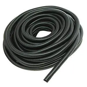 1/2" X 100 ft Split Wire Loom Flex-Guard Convoluted Tubing Protective Split Cable Sleeves for Automotive Home Industrial Electrical Wires Chemical Resistant Cable Conduit Black 1/2" X 100 ft Split Wire Loom Flex-Guard Convoluted Tubing Protective Split Cable Sleeves for Automotive Home Industrial Electrical Wires Chemical Resistant Cable Conduit Black