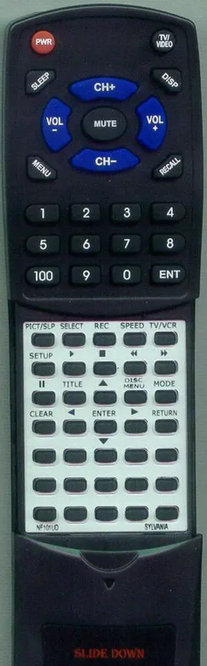 Replacement Remote Control for Sylvania 6719DG, 6720FDG, 6724DG, NF101UD, 6724FDG Replacement Remote Control for Sylvania 6719DG, 6720FDG, 6724DG, NF101UD, 6724FDG
