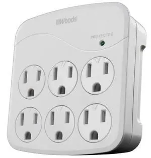 Southwire Surge Protector - 6 Power Outlets - 1440J Appliance Surge Protection - cULus Listed - Slim Design - White Southwire Surge Protector - 6 Power Outlets - 1440J Appliance Surge Protection - cULus Listed - Slim Design - White