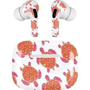 Decal Audio Skin Compatible with Apple AirPods Pro - Officially Licensed Cat Coq Sea Turtles Design Decal Audio Skin Compatible with Apple AirPods Pro - Officially Licensed Cat Coq Sea Turtles Design