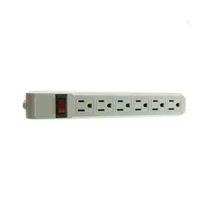 10 feet Surge Protector, Flat Rotating Plug, 6 Outlet, Gray Horizontal Outlets, Plastic, 10ft Power Cord, Surge Protector Multi Plug 10 feet Surge Protector, Flat Rotating Plug, 6 Outlet, Gray Horizontal Outlets, Plastic, 10ft Power Cord, Surge Protector Multi Plug