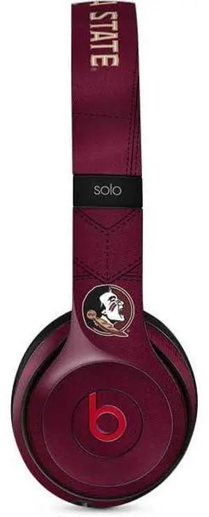 Decal Audio Skin Compatible with Beats Solo 3 Wireless - Officially Licensed Florida State University Red Jersey Design Decal Audio Skin Compatible with Beats Solo 3 Wireless - Officially Licensed Florida State University Red Jersey Design