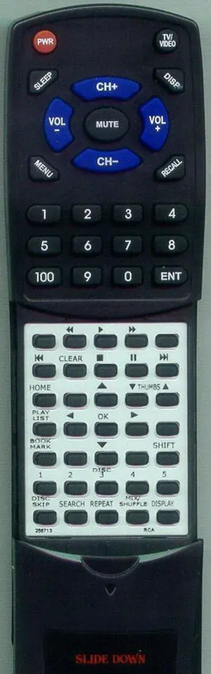 Replacement Remote Control for RCA RP8078, 256713 Replacement Remote Control for RCA RP8078, 256713