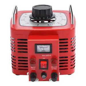 0-130V Output Transformer AC Variable Voltage Regulator Variac Converter Adjustable Transformer Power Supply 3000W 30Amp for US Plug Industries Machines Equipment Appliances 0-130V Output Transformer AC Variable Voltage Regulator Variac Converter Adjustable Transformer Power Supply 3000W 30Amp for US Plug Industries Machines Equipment Appliances