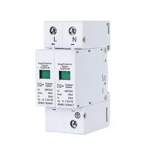 Arrester Device AC SPD AC275V 385V Surge Protector 1P 2P 3P 4P 20KA 40KA 60KA Lightning Arrester Single Three Phase Household Ground Arrester Device AC SPD AC275V 385V Surge Protector 1P 2P 3P 4P 20KA 40KA 60KA Lightning Arrester Single Three Phase Household Ground