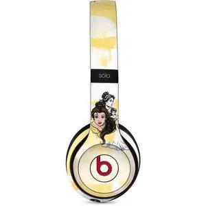 Decal Audio Skin Compatible with Beats Solo 3 Wireless - Officially Licensed Disney Princess Belle Sketch Design Decal Audio Skin Compatible with Beats Solo 3 Wireless - Officially Licensed Disney Princess Belle Sketch Design