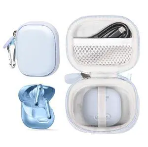 Earbuds Case Compatible with soundcore by Anker Liberty 4 NC Wireless Earbuds (Light Blue) Earbuds Case Compatible with soundcore by Anker Liberty 4 NC Wireless Earbuds (Light Blue)