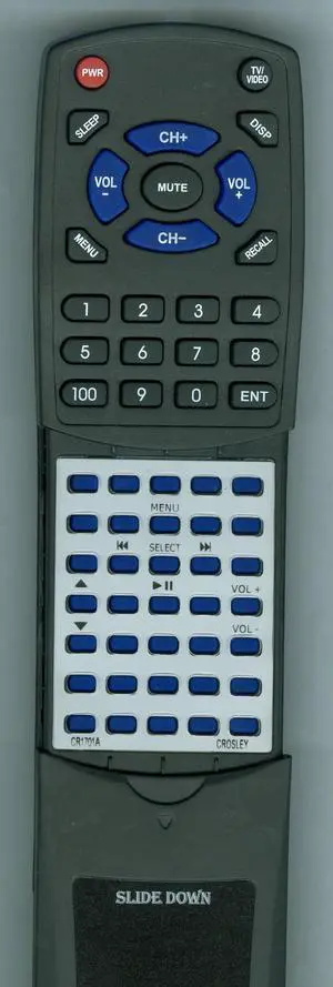Replacement Remote Control for Crosley CR1701A, CR17 Replacement Remote Control for Crosley CR1701A, CR17