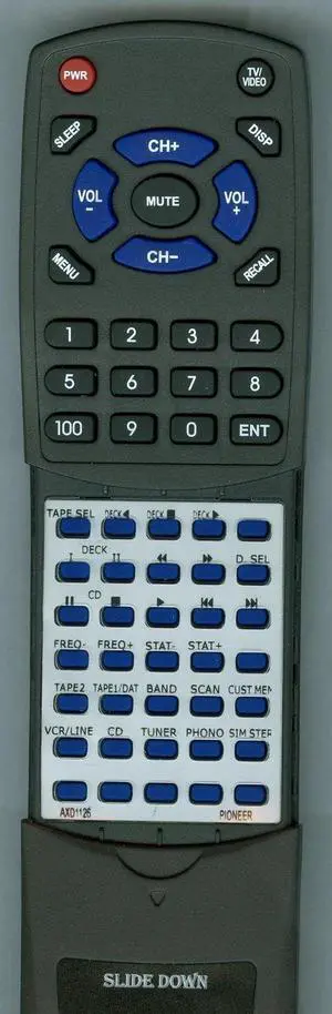 Replacement Remote for Pioneer AXD1126, SX2700-3, SX17003, SX2700, CU-SX012 Replacement Remote for Pioneer AXD1126, SX2700-3, SX17003, SX2700, CU-SX012