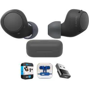 WFC510/B Truly Wireless Earbuds with 22-Hour Battery, IPX4, Multipoint, Black Bundle with in-Ear Headphone (Colors May Vary), Converter Adapter and 1 YR CPS Enhanced Protection Pack WFC510/B Truly Wireless Earbuds with 22-Hour Battery, IPX4, Multipoint, Black Bundle with in-Ear Headphone (Colors May Vary), Converter Adapter and 1 YR CPS Enhanced Protection Pack