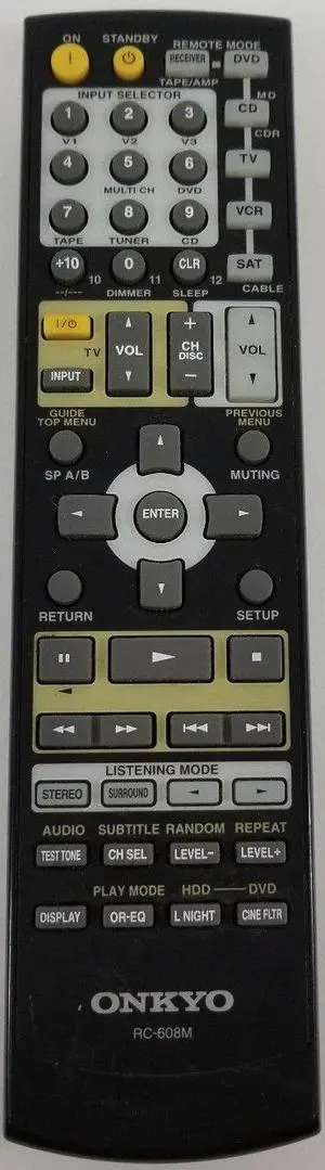 RC-608M Remote Control RC-608M Remote Control