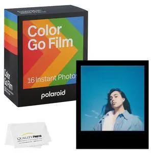 Go Color Film, Black Frame + Quality Photo Microfiber Cloth (Compatible with Go Cameras) (1 Pack (16 Films)) Go Color Film, Black Frame + Quality Photo Microfiber Cloth (Compatible with Go Cameras) (1 Pack (16 Films))