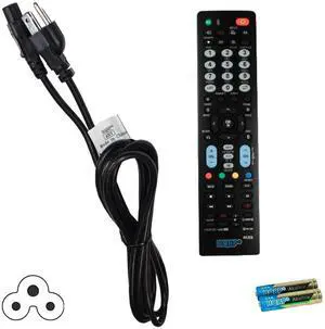 AC Power Cord and Remote Control Compatible with LG 42LF5800 42LN5200 42LN5300 42LN5400 42LN5700 43LF6300 HDTV LCD LED Plasma TV AC Power Cord and Remote Control Compatible with LG 42LF5800 42LN5200 42LN5300 42LN5400 42LN5700 43LF6300 HDTV LCD LED Plasma TV